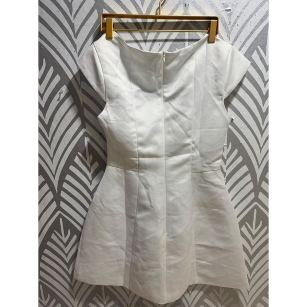 Princess Polly Mariza Dress White Square Neck Cap Sleeve US 10,8,2 - Picture 4 of 9